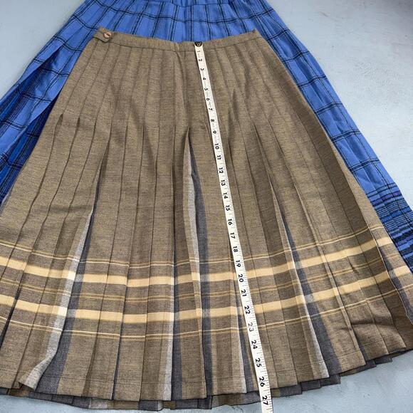 Womens Lot Of 4 Vintage Skirts Plaid Preppy School Pleated Wool Tartan Pendleton - Picture 16 of 16